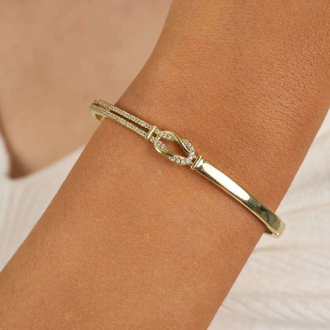 Mother & Daughter Knot Tied by God Bangle