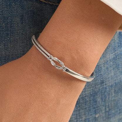 Mother & Daughter Knot Tied by God Bangle