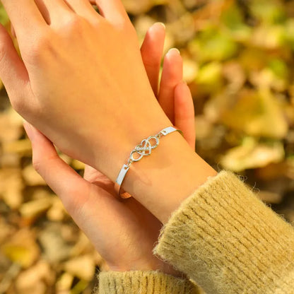 To My Daughter, Keep Me in Your Heart Infinity Bracelet