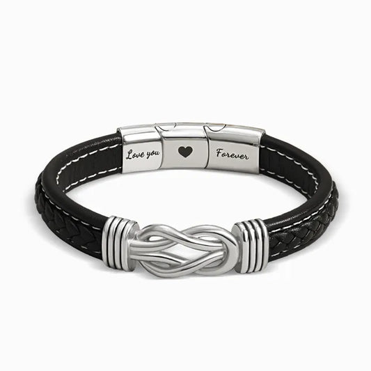 To My Man, I Love You Forever and Always Linked Bracelet