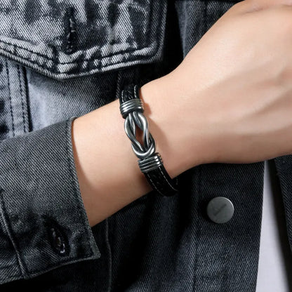 Bracelet en maille « Pour mon homme, je t'aime pour toujours et à jamais »