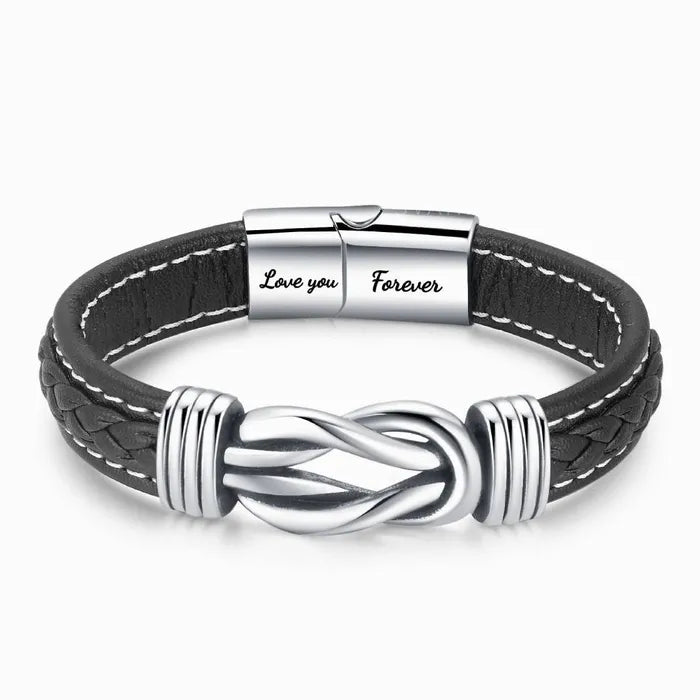 To My Man, I Love You Forever and Always Linked Bracelet