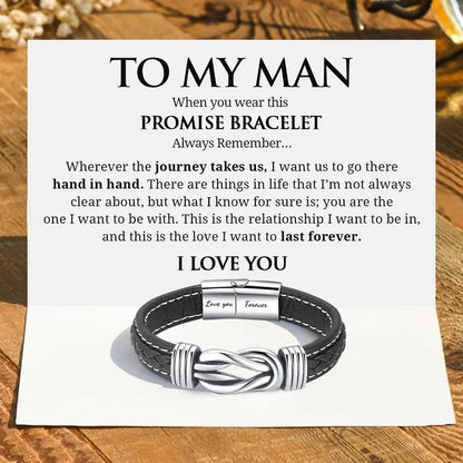 To My Man, You Are The One Forever Linked Bracelet