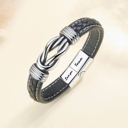 To My Man, I Love You Forever and Always Linked Bracelet