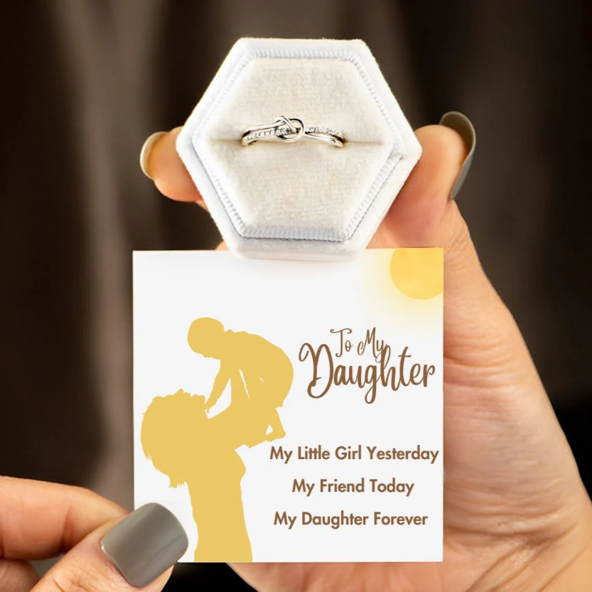 To My Daughter, My Daughter Forever Adjustable Ring