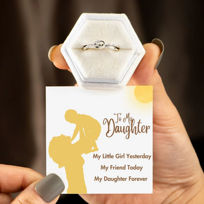 To My Daughter, My Daughter Forever Adjustable Ring