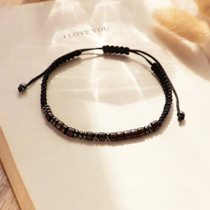 To My Grandson, I Love You Morse Code Bracelet