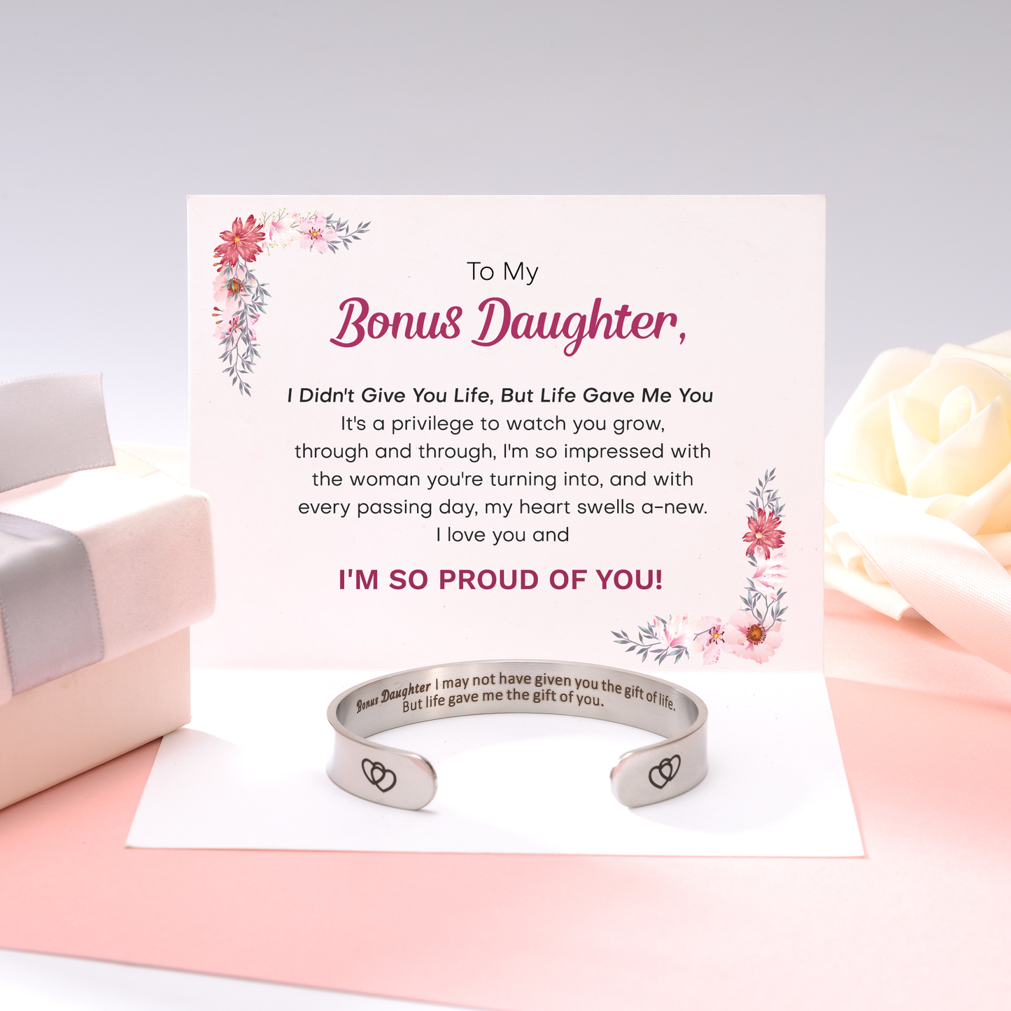 To My Bonus Daughter Bangle