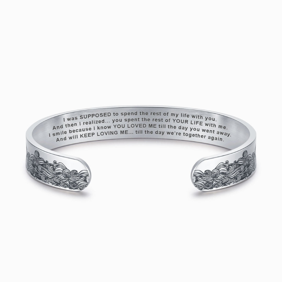 To My Husband In Heaven Memorial Bracelet