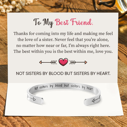 Not Sisters By Blood, But Sisters By Heart Bracelet (Buy 1 Take 1)